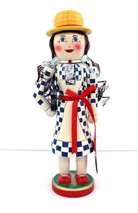 Dorothy With Toto Dog 14 " Tall Wooden Nutcracker. Wizard of OZ 2005 - Picture 1 of 5