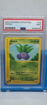 2002 Pokemon Expedition Oddish 122/165 PSA 9 Mint Vintage Wizard Of The Coast  - Image 1 of 4