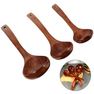 3 Pcs Handle Spoon Kitchen Spoons for Cooking Soup Stirring - Picture 1 of 5