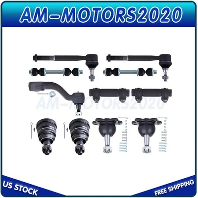 11件装适合雪佛兰GMC C1500 C2500前领带杆端空转臂球接头 — 第 1/4 张图片