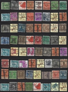 60+ Used precancelled stamps. - Picture 1 of 1