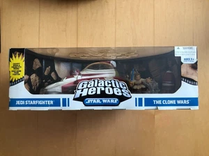 Galactic Heroes Jedi Starfighter The Clone Wars Starfighter - Brand New, Sealed - Picture 1 of 4