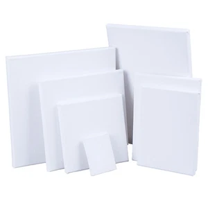Blank White Mini Small Stretched Artist Canvas Art Board Oil Paint BoRA!XZS B FT - Picture 1 of 19