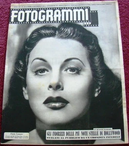 HOLY HEDY LAMARR COVER for Fotogrammi (11/9/48) movies  Virginia Mayo  C. Wilde - Picture 1 of 5