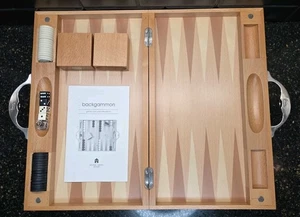 Tablero de arcilla pesada Michael Graves Design Backgammon 21,75 x 17,25" - Imagen 1 de 7