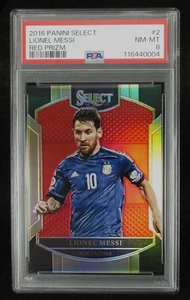 2016 Panini Select Lionel Messi #2 Red Prizm /199 Argentinien PSA 8 - Bild 1 von 22