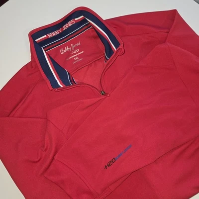 Jaqueta de golfe masculina Bobby Jones H20 vermelha XXL em excelente estado usado  - Imagem 1 de 4