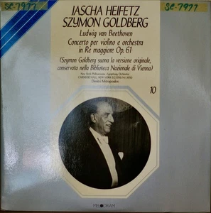 BEETHOVEN: Violin Concerto (2 Versions)-M1981 2LP ITALIAN IMP HEIFETZ/GOLDBERG - Picture 1 of 1