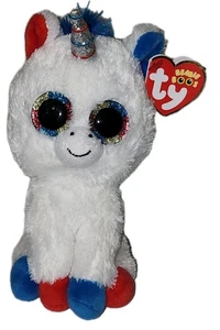 NM/CT* Ty Beanie Boos - LIBERTY the Unicorn (exclusivo de Cracker Barrel) 6" NMWCT - Imagen 1 de 9