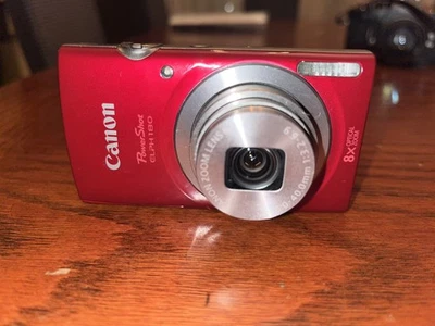 Canon PowerShot ELPH 180 Red Compact Digital Camera Excellent Condition, tested! - Image 1 of 4
