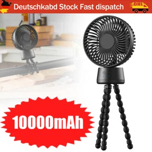 Mini Tischventilator Clip Ventilator Leise Ventilator mit Akku Leise USB Fan - Bild 1 von 15