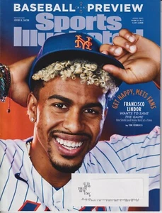 Sports Illustrated April 2021 Francisco Lindor Get Happy Mets Fans, Baseball Pre - Picture 1 of 1