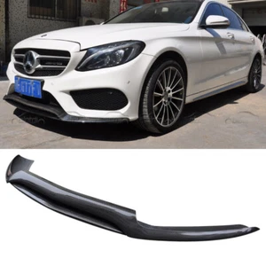 Parachoques delantero de fibra de carbono AMG para Mercedes Benz W205 C43 AMG 2015 UP alerón de barbilla - Imagen 1 de 12