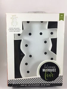 Heidi Swapp Marquee New Love Christmas Snowman Light Kit Complete Brand New - Picture 1 of 7