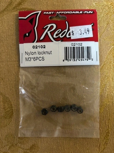 Redcat Part #02102: Nylon Lock Nut(6pcs) M3*6 - Image 1 of 1