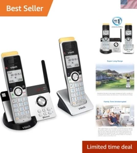 Super Long Range 2300ft Bluetooth Cordless Phone with Call Blocking & 2 Handsets - Zdjęcie 1 z 16