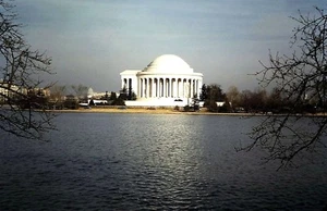 Orig 1950's Slide, View of the Jefferson Memorial, Washington DC - Picture 1 of 1