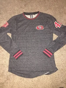 Mens NFL Team Apparel San Francisco 49ers Longer Length Sweater Sz Small EST 46 - Picture 1 of 12