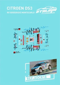 CALCAS CITROEN DS3 R5 SERDERIDIS MONTECARLO - Imagen 1 de 1