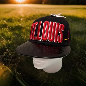St. Louis Cardinals new league hat snapback embroidered flat bill Faux snakeskin - Picture 1 of 11