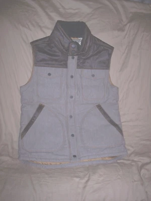 Mens Small Vest Lined Vest Insulated Vest Gray - Image 1 of 4