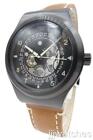 New Swiss Swatch SISTEM THOUGHT Brown Leather Automatic Watch 42mm YIB402 $270