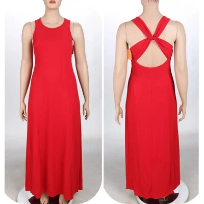 Vestido Formal Bill Levkoff Vintage Años 90 00 Rojo Dama de honor Fiesta Baile de graduación talla 14 Nuevo con Etiquetas Foto 1 de 4