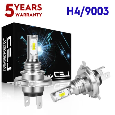 Kit faros LED H4 6000K bombillas blancas para moto Honda Hawk 250 450 I 400 Foto 1 de 4