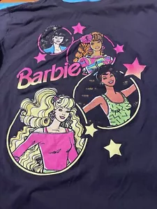 T-shirt TEEN Juniors stile vintage anni 80 BARBIE Mattel taglia GRANDE - Foto 1 di 2