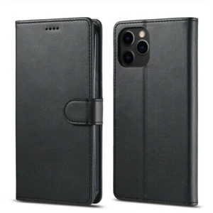 Flip Leather Phone Case for iPhone 16 15 14 13 Pro MAX 11 XR 12 7 X Wallet Cover - Picture 1 of 10