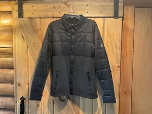 Smartwool Smartloft Anchor Line Shirt Jacket NWT Medium Black/Dark Gray - Picture 1 of 3