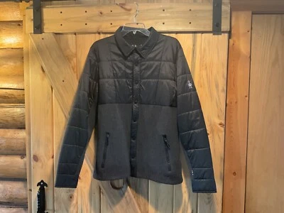 Smartwool Smartloft Anchor Line Shirt Jacket NWT Medium Black/Dark Gray - Image 1 of 3