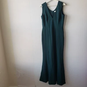 dress the population womens Gown size XL green Sandra Plunge Crepe Trumpet - Picture 1 of 7