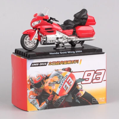 1/24 Scale Mini Honda GoldWing Touring Rider 2004 Motorcycle Model Toy Bike Red - Image 1 of 4