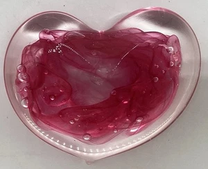 "Pisapapeles de vidrio en forma de duro estilo Murano de colección 4"" de alto 5"" de ancho firmado J. Paul 97" - Imagen 1 de 13