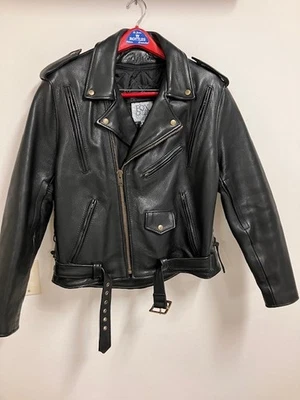 Chaqueta clásica de cuero para motocicleta Fox Creek talla 44 Foto 1 de 4