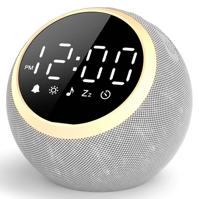 LIORQUE Alarm Clock with White Noise Machine & Night Light, 25 Soothing Sound, Adjust...