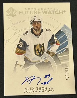 2017-18 SP Authentic Hockey Future Watch Auto /999 Alex Tuch #119 - Image 1 of 2