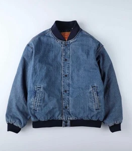 Levi's Chestnut Varsity Denim blaue Jeansjacke Größe M isoliert 108 $ Levis - Bild 1 von 18