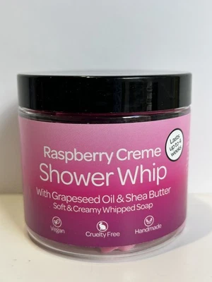 Raspberry Creme Shower Whip 150g | Whipped Soap | Vegan | Handmade Skincare - Image 1 of 4