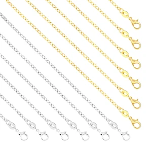 50 Stück versilberte Kabelketten zur Schmuckherstellung - Bild 1 von 12