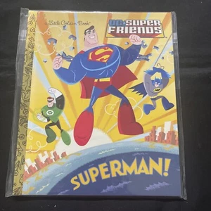 Little Golden Book Superman! 3rd printing Good Condition As Pictures π - Picture 1 of 6