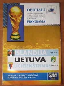 Programa Lituania - Islandia + Liechtenstein 1996 - Imagen 1 de 1