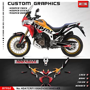 Graphics Kit UV-resistant Vinyl for Africa Twin CRF1100L ADV 2020 2021 2022 2023 - Picture 1 of 9