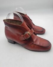 VTG Sears Women's Sz 6D Chukka Ankle Leather Brown Cooper Booties (RARE)