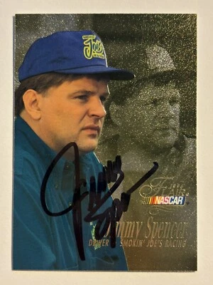 JIMMY SPENCER 1996 FLEER FLAIR #31 AUTOGRAPHED RACING NASCAR CARD - Image 1 of 2