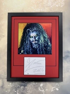Rob Zombie Signed Cut Jsa Auto Custom Framed Musician - Picture 1 of 3