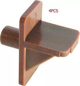 4Pcs 1/2" Width x 1" Length x 1/4" Diameter Plastic Shelf Support Pegs Brown - Picture 1 of 2