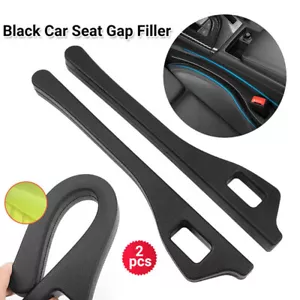 2PC Car Seat Gap Filler Side Seam Spacer Universal Auto Soft Holster Blocker Pad - Picture 1 of 11