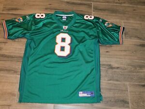 Daunte Culpepper Miami Dolphins NFL Jersey Authentic Reebok Sewn 52 #8 Vintage